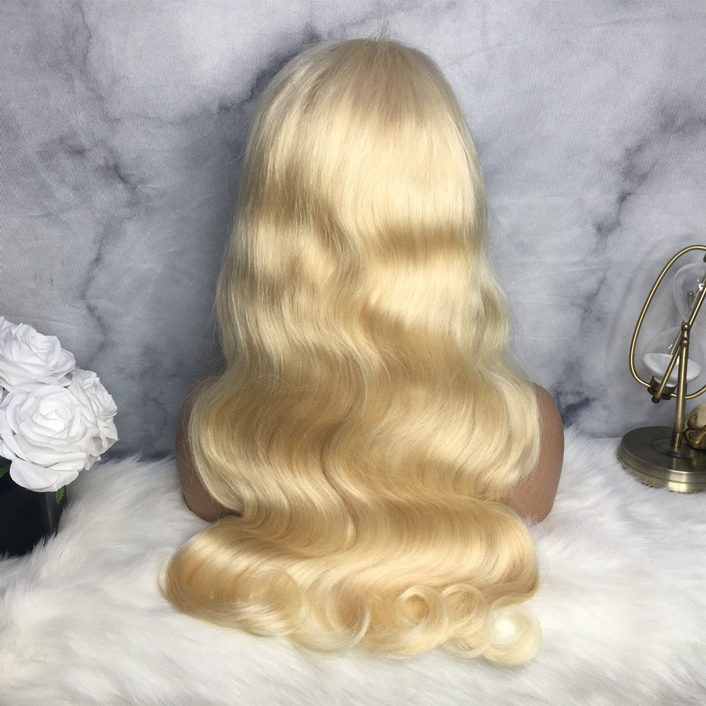 Blonde 613 Body Wave 13X4 Lace Closure Human Hair Wig